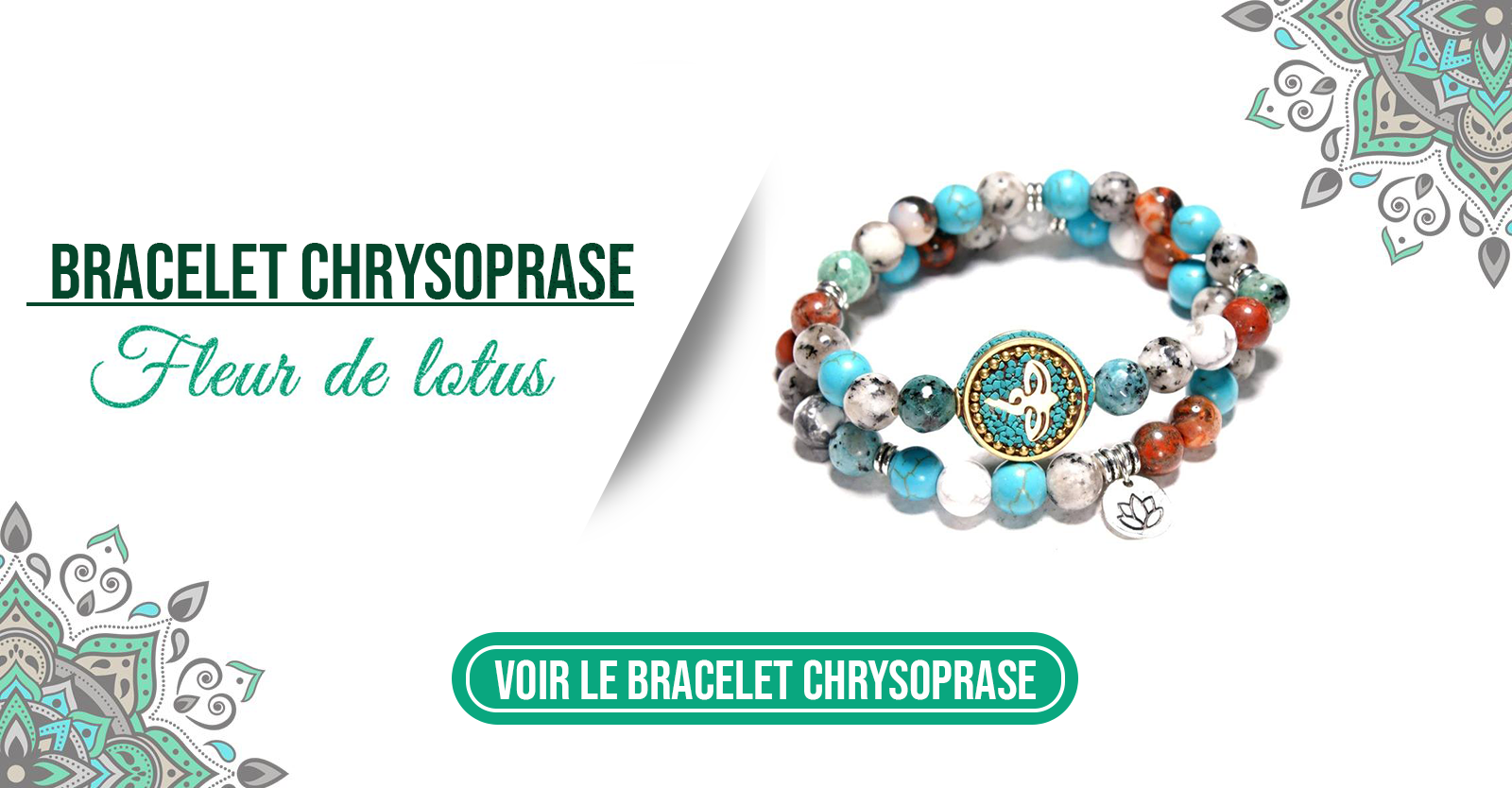 bracelet chrysoprase